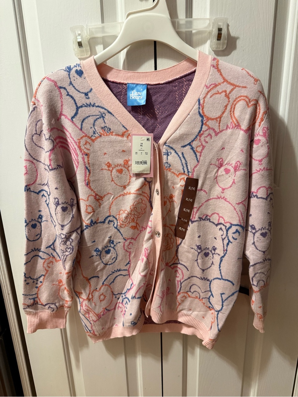Care Bears Girls XL 14 Knit
Cardigan NWT Heavy
Pink Sweater